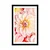 Plakat s paspartujem pastelni cvetovi dalije - 60x90 silver
