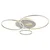 Globo 48466-54A-LED prigušiva plafonska svetiljka INVERTINA 54W/230V 90x70 cm srebrna + daljinski upravljač
