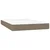 Vidaxl Box spring postelja z vzmetnico taupe 120x200 cm blago