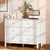 HOMCOM HOMCOM Komoda MDF, iverna plošča 100D x 40Š x 78V cm Bela, (5000242529)