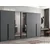 Hanah Home ormar sa reflektujućim staklom Nisa 20598, 315 cm, antracit