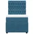 Vidaxl Box spring postelja z vzmetnico temno modra 100x200 cm žamet