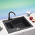Metalac X Granit- Linea M 1.5D Usadna sudopera, Grafit, fi 90, 620×500 mm