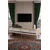 Hanah Home TV komoda Ilay, 180 cm, hrast Sapphire / bela / srebrna