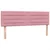 Vidaxl Box spring postelja z vzmetnico roza 140x220 cm žamet