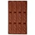 Excellent Houseware Silikonski model za piškote in praline, rjav, 29,5 x 17 x 1,5 cm