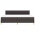 Vidaxl LED Box Spring Postelja Temno rjava 200 x 200 cm blago