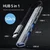Qoltec Hub adapter USB-C 3.1 5v1 | USB-C PD | USB-C | 2x USB 2.0 | USB 3.0