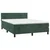 Vidaxl Box spring postelja z vzmetnico temno zelena 140x200 cm žamet