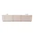 Atelier del Sofa Ugaona garnitura Lora 193x65x303cm Svetlobraon
