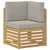 Set vanjskih sofa 6 pcs Bijela i svijetlosiva