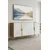 Hanah Home komoda Evva 150, 125 cm, hrast Sapphire / bela / zlatna