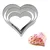 3-piece cookie cutter set, 4 cm, 5 cm, 6 cm, Heart - Westmark