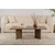 Hanah Home Klub sto Sabin, 119x40x60 cm, Boje oraha