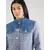 GUESS Prehodna jakna ELSIE modra/moder denim/svetlo modra/bela