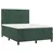 Vidaxl Box spring postelja z vzmetnico temno zelena 140x200 cm žamet