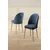 Hanah Home set trpezarijskih stolica Mara 8 kom, antracit tkanina Babyface, hromirane metalne noge