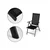 MULTIGARDEN Set od 4 sklopive baštenske stolice sa podesivim naslonom, Black
