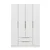 Hanah Home ormar Alin 21033, 140 cm, beli / hrast