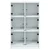 Visoka komoda s vratima bijela 68x37x109 cm konstruirano drvo