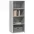 Visoka komoda siva boja hrasta 50x41x124 cm konstruirano drvo