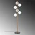 Aberto Design Podna lampa Fazli-10510-US, 35 x 22 x 163 cm, 6 x E14, Zlatne boje