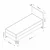 Hanah Home Ram za krevet Samira, 124x122x200 cm, Sivi