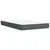 vidaXL Box spring postelja z vzmetnico temno siva 120x200 cm blago