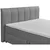 MID.YOU POSTELJA BOXSPRING 180 cm  x 200 cm , tekstil antracit