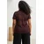 Trendyol Curve Ženska bluza Tbbss25Af00061, Braon