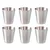 aptel Set 6 inox prenosnih kozarcev 30ml + torbica
