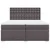 Vidaxl Box spring postelja z vzmetnico siva 200x200 cm umetno usnje
