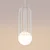 Sollux SL.1331 - Luster na sajli BRINA 1xG9/8W/230V bela
