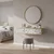 Hanah Home komoda Moka 120, 120 cm, hrast Sapphire / bela / srebrna