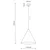 TK Lighting Viseča svetilka CONO BROWN 10038