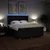 VIDAXL Box spring postelja z vzmetnico črna 180x200 cm blago