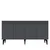 Hanah Home komoda Batum 150, 150 cm, antracit / zlatna
