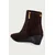 MICHAEL Michael Kors gležnarski čevlji s polno peto ženski semiš Austin Wedge Bootie