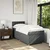 Vidaxl Box spring postelja z vzmetnico temno siva 80x200 cm blago
