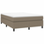 vidaXL Box spring postelja z vzmetnico taupe 140x200 cm blago
