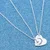 Duo Heart Ogrlice - Srebrna KP21121