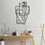 Wallity Zidna dekoracija Think-M, 50x30 cm, Crna