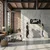 WallXpert metalni zidni ukras 5454, medvedica sa mladuncima u planinskom pejzažu sa šumom, 60 x 26 cm, crni