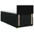 Postelja boxspring z vzmetnico Črna 100 x 200 cm Blago
