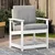 Vidaxl Vrtni stol bel 62x56x77 cm trdna borovina