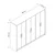 Hanah Home ormar Mitra 9118, 268 cm, beli / Artisan