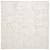 vidaXL Preproga Krem 100 x 100 cm 100% poliester 3 mm Pralna