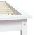 shumee vidaXL Posteljni okvir bel 150x200 cm masiven borov les