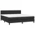 Krevet box spring s madracem LED crni 160x200cm od umjetne kože