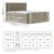 Svetlo rjava boxspring postelja s prostorom za shranjevanje 180x200 cm Bergamo – Maison de Reve